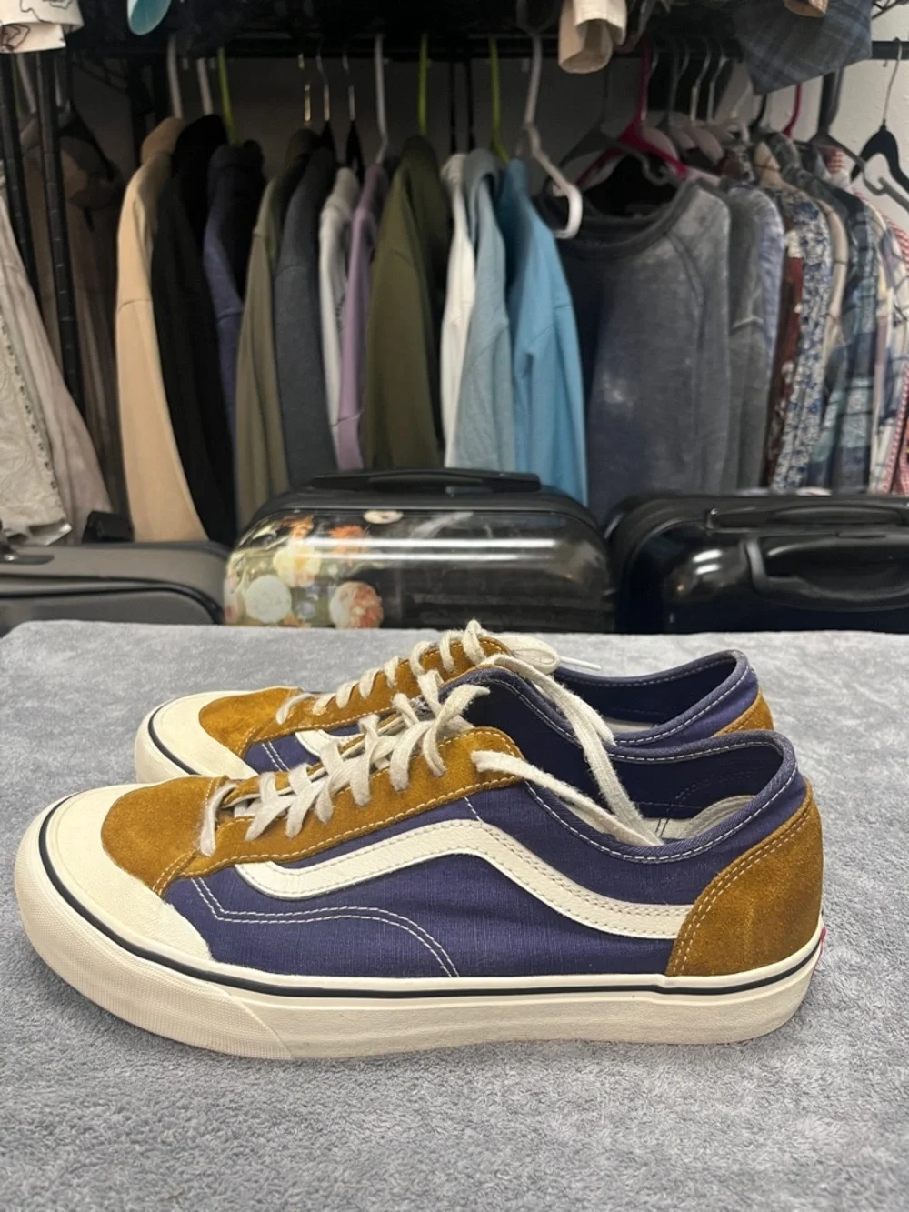 Vans Deacon 36 Purple and Brown EUC